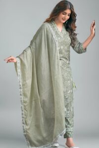 Rayon Blend Floral Printed Straight Kurta Pant with Dupatta Set